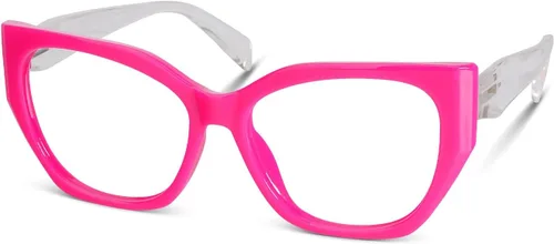 Miniatura 8 de Gafas de lectura Mujer Bloque de luz azul de gran tamaño Irregular Ojo de gato Marco