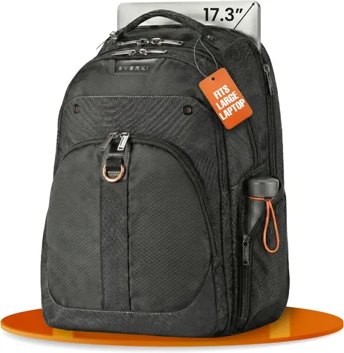 Miniatura 8 de Mochila EVERKI Atlas para Laptop de Negocios - Mochila para Mujeres o Hombres para el Trabajo, Negro
