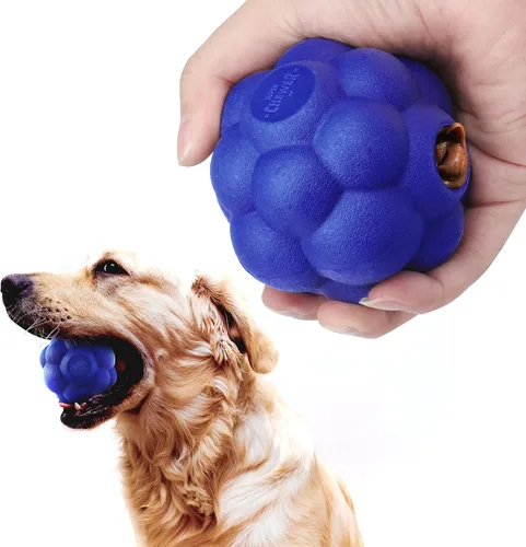 Miniatura 10 de SuperChewer - Pelota de juguete resistente para perros, reemplazo de por vida, goma natural fuerte, gran juguete para buscar perros, juguetes