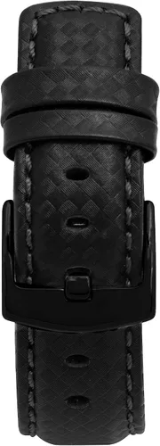 Miniatura 7 de Bandini Correa de cuero de fibra de carbono para hombre para Apple Watch de 1.732 in 1.772 in 1.654 in 1.614 in 1.575 in 1.496 in Ultra 1.929 in
