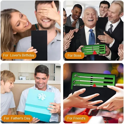 Miniatura 6 de Juego de mini bolígrafo de golf en caja de regalo para golfistas, decoración de escritorio, suministros escolares y accesorios de golf