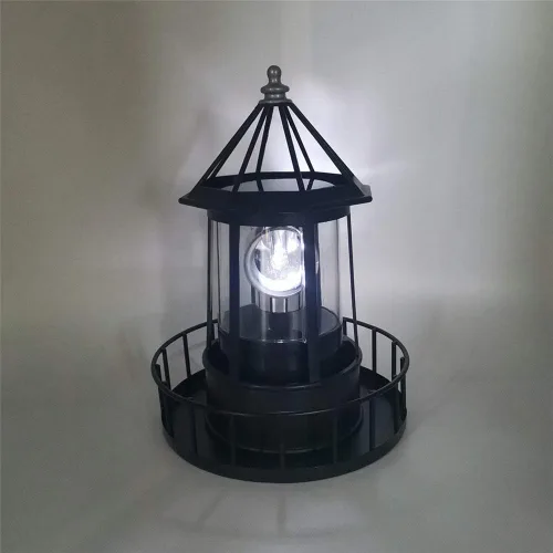 Miniatura 4 de CALIDAKA Faro LED con energía solar de 360 grados giratorio paisaje IP65 impermeable duradero giratorio al aire libre lámpara de luz solar colgante