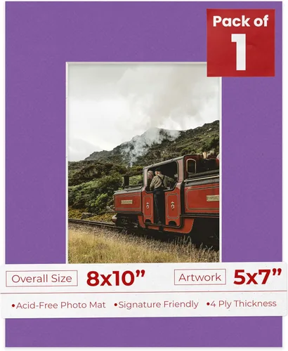 Miniatura 67 de Tapete de 5 x 7 pulgadas para marco de 8 x 10 pulgadas, tablero precortado sin ácidos, negro mate de 5 x 7 pulgadas, hecho para adaptarse a un marco