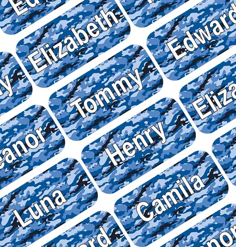 Miniatura 35 de Etiquetas de Nombre Personalizadas para Niños – 60 Etiquetas Impermeables de Pelar y Pegar para Ropa, Cajas de Almuerzo, Botellas de Agua, Bolsas