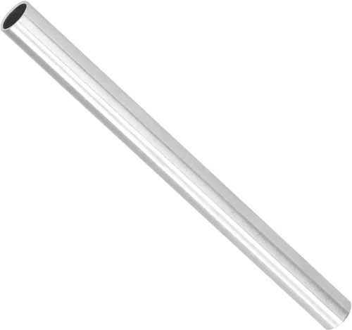 Tubo recto, tubo redondo de aluminio de 0.472 in de diámetro exterior y 0.394 in de identificación, resistente al desgaste para montaje de robots