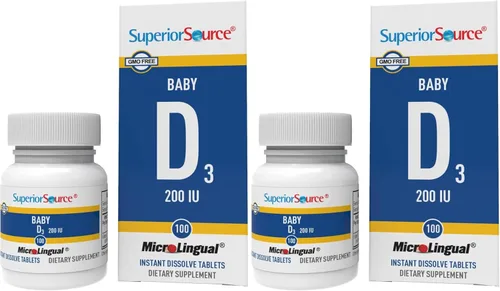 Miniatura 10 de Superior Source Suplementos nutricionales de fórmula infantil Baby D, 200 UI, 100