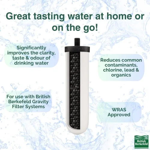 Miniatura 4 de British Berkefeld Doulton - Vela de elemento de agua compatible con filtro de agua Berkey de repuesto para sistema de filtro de agua por gravedad