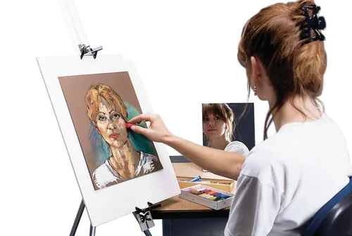 Miniatura 4 de Sax Espejo autorretrato de una cara con base, 8-1/2 x 11 pulgadas, paquete de 12
