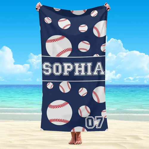 Miniatura 41 de Interestprint Toalla de piscina con nombre personalizado para niños, adultos y hombres, toalla de playa naranja personalizada con número