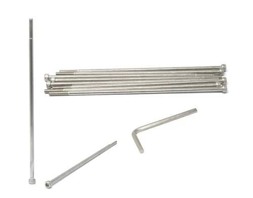Miniatura 95 de iexcell 25 piezas M4 x 60/65/70/75/3.150 in paso de rosca 0.028 in acero inoxidable 304 cabeza hexagonal Tornillos Tornillos surtido Kit