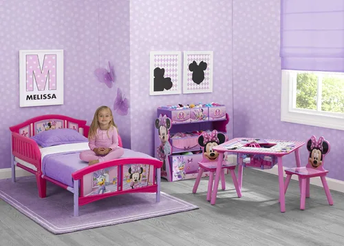 Miniatura 3 de Delta Children Cama de plástico para niños pequeños, Minnie Mouse de Disney