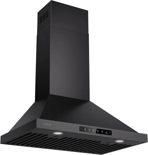 VIKIO HOME Campana extractora profesional de 30 pulgadas para montaje en pared, 980 CFM, panel directo de 3 velocidades con control por gestos y
