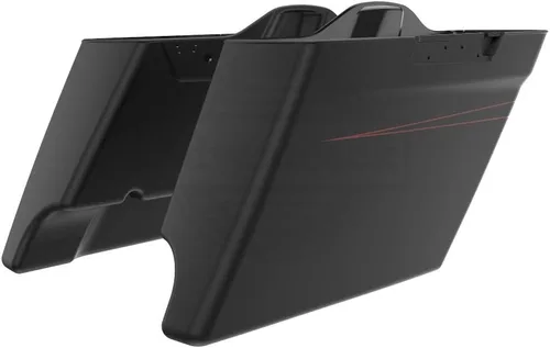 Miniatura 16 de Alforjas de motocicleta aptas para Harley Touring FLH 2014+ - Whisky ámbar, accesorios de perillas, bolsas rígidas estiradas