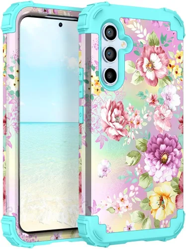 Miniatura 18 de Hocase Funda para Galaxy A37 5G, protección resistente a prueba de golpes, parachoques de goma de silicona suave+funda protectora híbrida