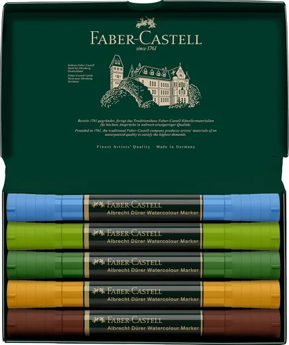 Miniatura 3 de Faber-Castell Albrecht Durer - Marcadores de acuarela Plein Air, cartera de 5, marcadores de acuarela para artistas