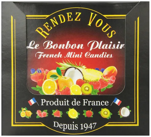 Miniatura 6 de Rendez Vous, Mini caramelos franceses, limón agrio, 1.5 onzas (paquete de 12)