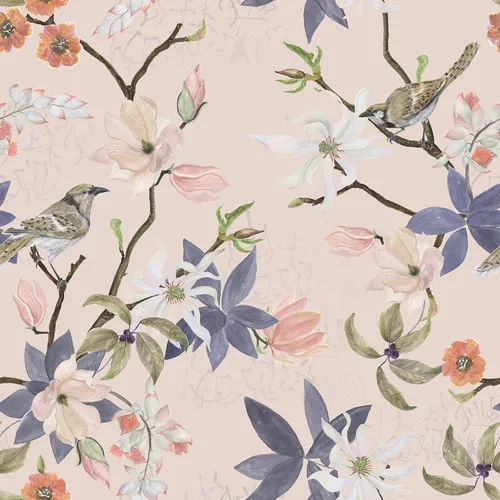 VaryStyle Papel tapiz vintage de 17.7 x 118 pulgadas, diseño floral, diseño floral, diseño de flores rosas, para despegar y pegar, papel de