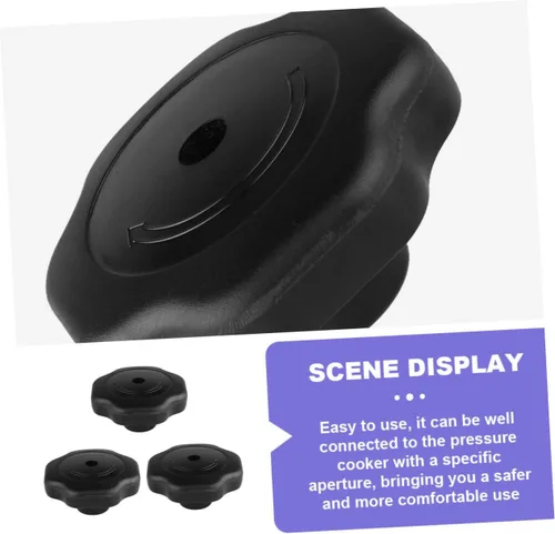 Miniatura 8 de Uonlytech - Perillas de repuesto para tapa de olla a presión, paquete de 2 pomos de mango de tapa de olla de fácil agarre, manijas para tapa de olla
