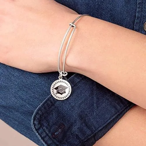 Miniatura 4 de Alex and Ani A20EBGRADRS Clase de 2020 Pulsera de talla única, plata rabelia (A20EBGRADRS), Metal