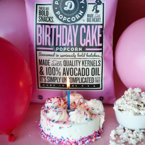 Miniatura 4 de Pop Daddy - Palomitas de maíz con sabor a pastel de cumpleaños, granos sazonados a mano, aperitivos de palomitas de maíz sin gluten, bolsas