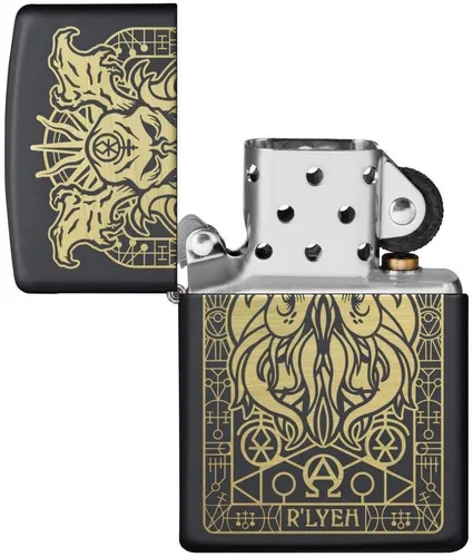 Miniatura 4 de Zippo Encendedores náuticos Diseño de monstruo negro mate