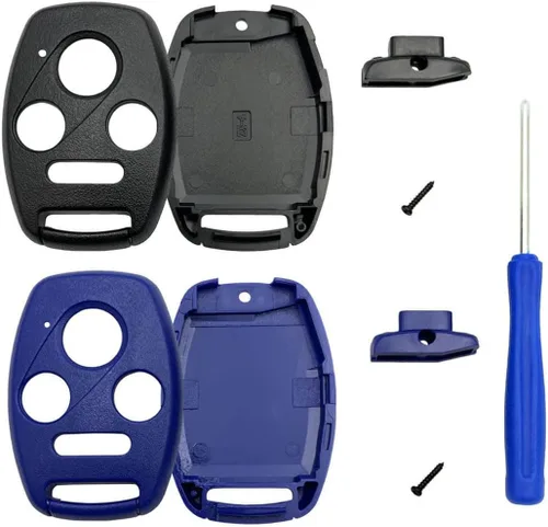 Miniatura 7 de Funda de Reemplazo para Llavero de Entrada sin Llaves, Compatible con Honda Accord/Civic EX/Pilot/CR-V (Negro)