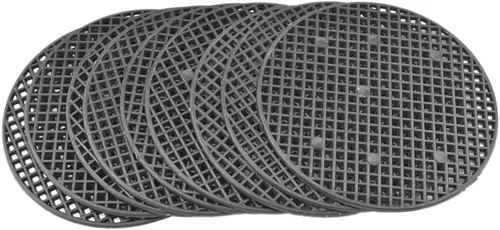 Miniatura 9 de HAHIYO 50 unidades de 4 pulgadas/3.9 in cuadrado negro fibra de vidrio agujero de malla almohadilla inferior rejilla alfombrilla bonsái drenaje