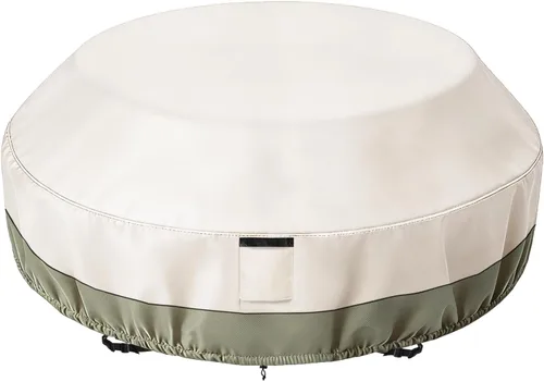 Miniatura 8 de Bitubi Funda para Mesa de Patio Rectangular/Ovalada de 60 Pulgadas, Funda para Mesa de Comedor Exterior Resistente e Impermeable para Invierno