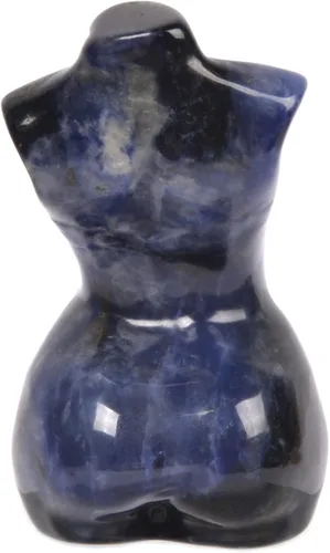 Miniatura 3 de Justinstones Sodalita - Cristal curativo modelo de diosa tallado a mano, cuerpo femenino, cuarzo, belleza, hogar, oficina, decoración de 2 pulgadas