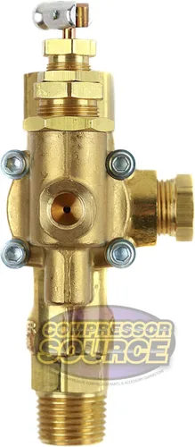 Miniatura 3 de Compresor de aire Piloto válvula de retención descargador combinación descarga de gas 95-125 1/2" FPT TOP INLET X 1/2" MNPT SALIDA PARA COMPRESORES
