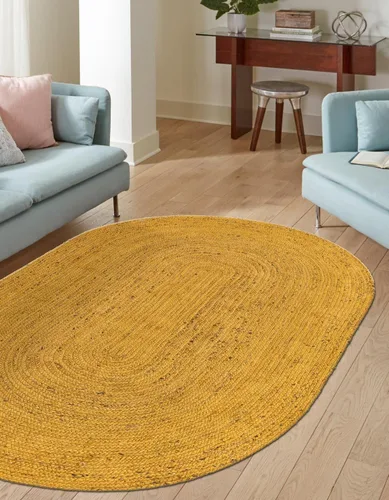 Miniatura 43 de Unique Loom Colección Jute Trenzado - Alfombra de área Dhaka (7' 1" x 10' Rectángulo, Blanco)
