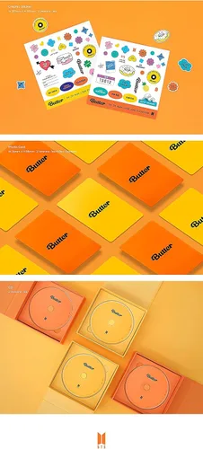 Miniatura 4 de BTS Butter Single Album Cream Version CD+1p Poster+PhotoBook+2p Letras Tarjeta+1p FotoCard Instantánea+1p PhotoStand+1p Tarjeta de Mensaje