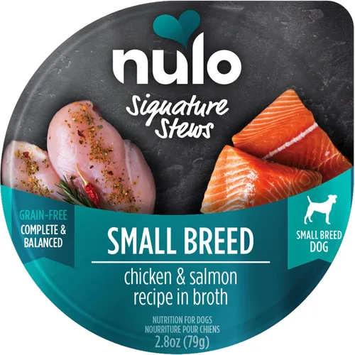 Miniatura 2 de Nulo Small Breed Dog Signature Stew - Pollo y salmón en caldo, taza de 24 x 2.8 onzas