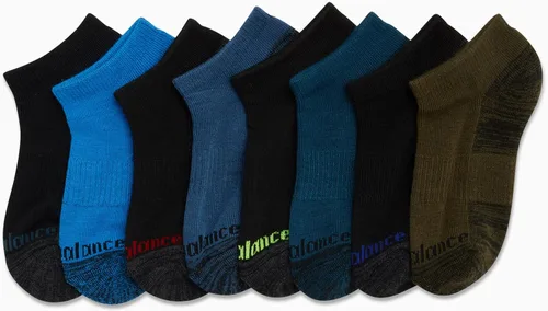 Miniatura 4 de New Balance Calcetines de corte bajo sin sudor para niños con soporte de arco paquete de 8