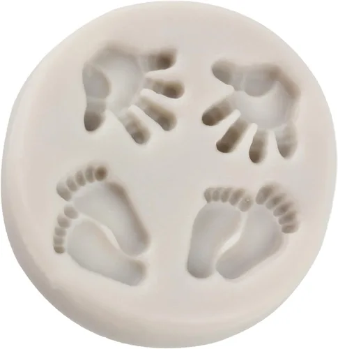 Miniatura 9 de Molde de caramelo para pies de bebé, moldes de silicona para decoración de tartas, decoración de cupcakes, fondant, pasta de goma de chocolate