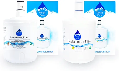 Denali Pure Paquete de 2 filtros de agua de repuesto para refrigerador KTRA22ELSS01, compatible con KitchenAid 8171413, 8171414 cartucho de filtro