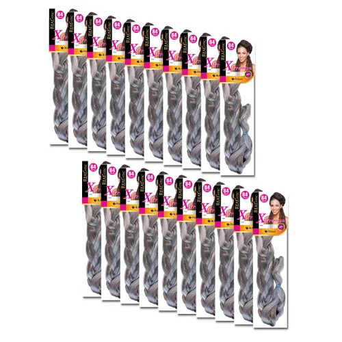 Miniatura 73 de Realistic Trenza original X-Pression 84 pulgadas 100% Kanekalon (paquete de 3, 1) M-61XPRES84