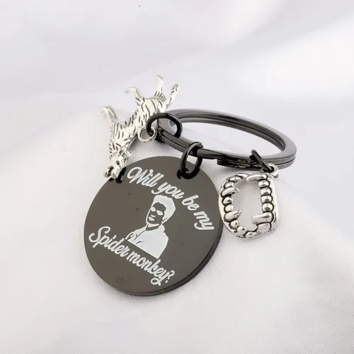 Miniatura 6 de KEYCHIN Llavero de la película Crepúsculo, Edward y Bella Fans Gifts Will You Be My Spider Monkey Jewelry para amigos y familiares