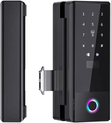 Miniatura 10 de Cerradura inteligente de vidrio cerradura de puerta WiFi desbloqueo remoto TT APP huella digital cara contraseña tarjeta IC métodos de desbloqueo