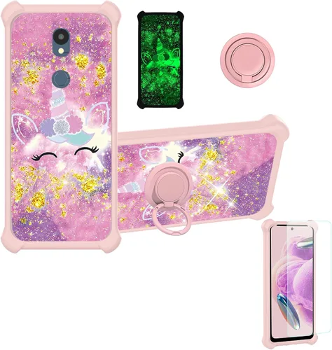 Miniatura 154 de jioeuinly JSF-DJS - Funda compatible con Nothing Phone 2a con protector de pantalla de vidrio templado, policarbonato duro + silicona suave, soporte