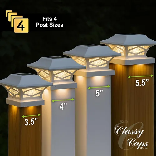 Miniatura 3 de Classy Caps SLK807W Kingsbridge - Tapa solar con doble iluminación blanca