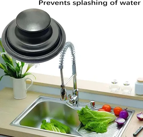 Miniatura 4 de Tapón de fregadero de cocina de 3.35 pulgadas para tapón de eliminación de basura, tapón de eliminación de basura inoxidable para drenaje de cocina