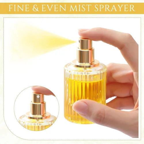 Miniatura 4 de Teenyyou 6 botellas vacías de perfume de vidrio de 30/50/3.4 fl oz a granel para fabricantes de perfumes, botellas de colonia atomizadoras