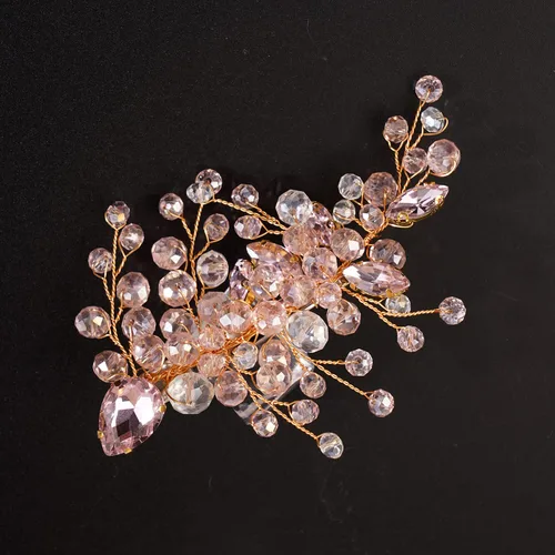 Miniatura 7 de Kercisbeauty Pieza de pelo de cristal negro para mujeres y niñas, pinzas para el pelo de novia, estilo bohemio, lindo accesorio para el cabello