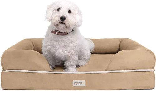 Miniatura 12 de Friends Forever Cama ortopédica para perros extra grandes, sofá cama impermeable de espuma viscoelástica para perros XL con funda extraíble lavable