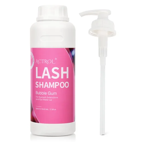Miniatura 20 de ACTROL Limpiador de extensiones de pestañas Cherry Blossom 2L Natural Lash Extension Shampoo Professional Eyelid Foaming Cleanser Parabenos &