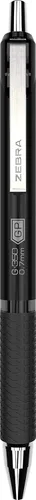 Miniatura 2 de Zebra Pen Paquete de 2 bolígrafos de gel G-350, tinta negra, punta media de 0.028 in, barril de metal negro espacial premium, tinta de secado