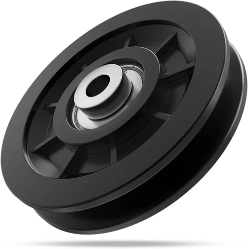 3.543 in/3.5 "Sistema de polea de entrenamiento de gimnasio Rueda de rodamiento de nylon Reemplazar para equipo de gimnasio Parte Cable Máquina