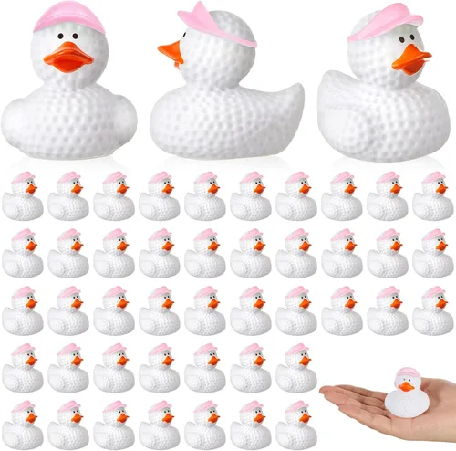 Miniatura 17 de Deekin 24 patos de goma de 2 pulgadas, recuerdos de fiesta deportiva a granel para eventos de equipo, suministros de fiesta de cumpleaños, regalo