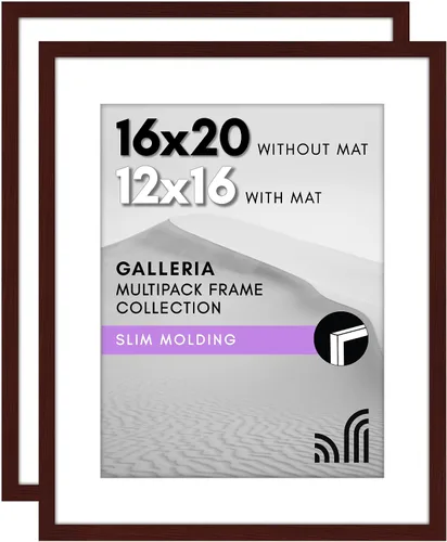 Miniatura 79 de Americanflat Portarretratos de 5 x 7 pulgadas con plexiglás pulido, juego de 2 unidades, para uso como marco de 4 x 6 con paspartú o para fotos de 5